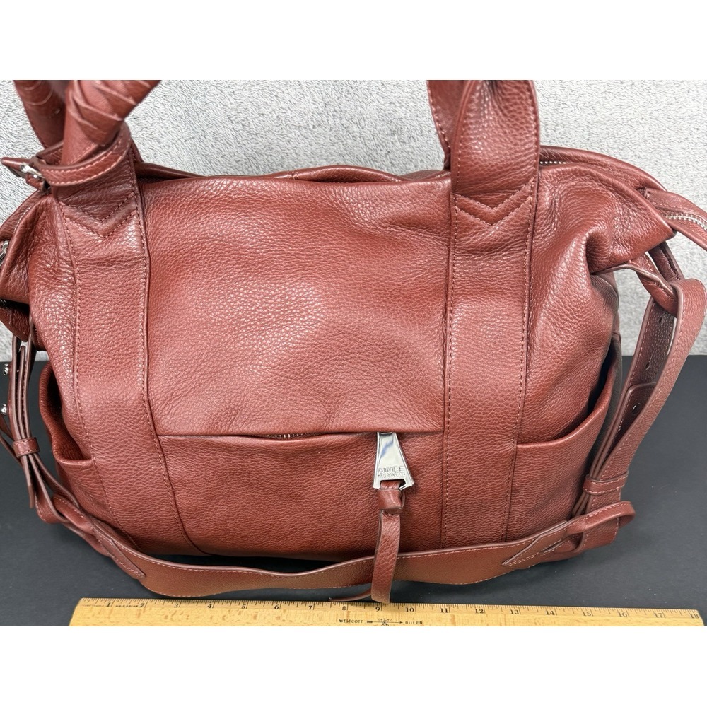 Aimee Kestenberg Suzie Large Convertible Satchel Leather Handbag Purse Bag - Picture 10 of 16